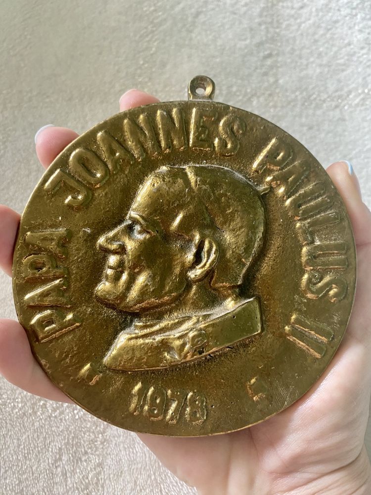 Medal pamiątkowy początku pontyfikatu Jana Pawła II, mosiądz