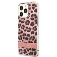 Etui Guess Leopard iPhone 13 Pro / 13 6,1" Różowy z Lamparcim Wzorem