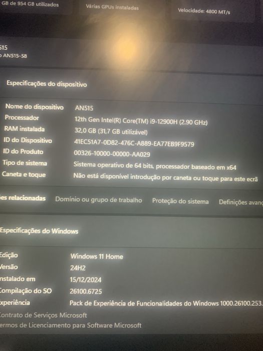Portatil Gamer Acer Nitro 5