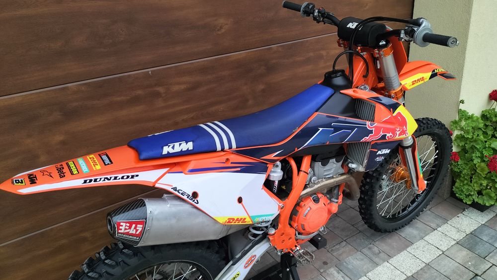 KTM SXF 250 Factory Edition 100mth, Yoshimura, nowy tłok, Transport