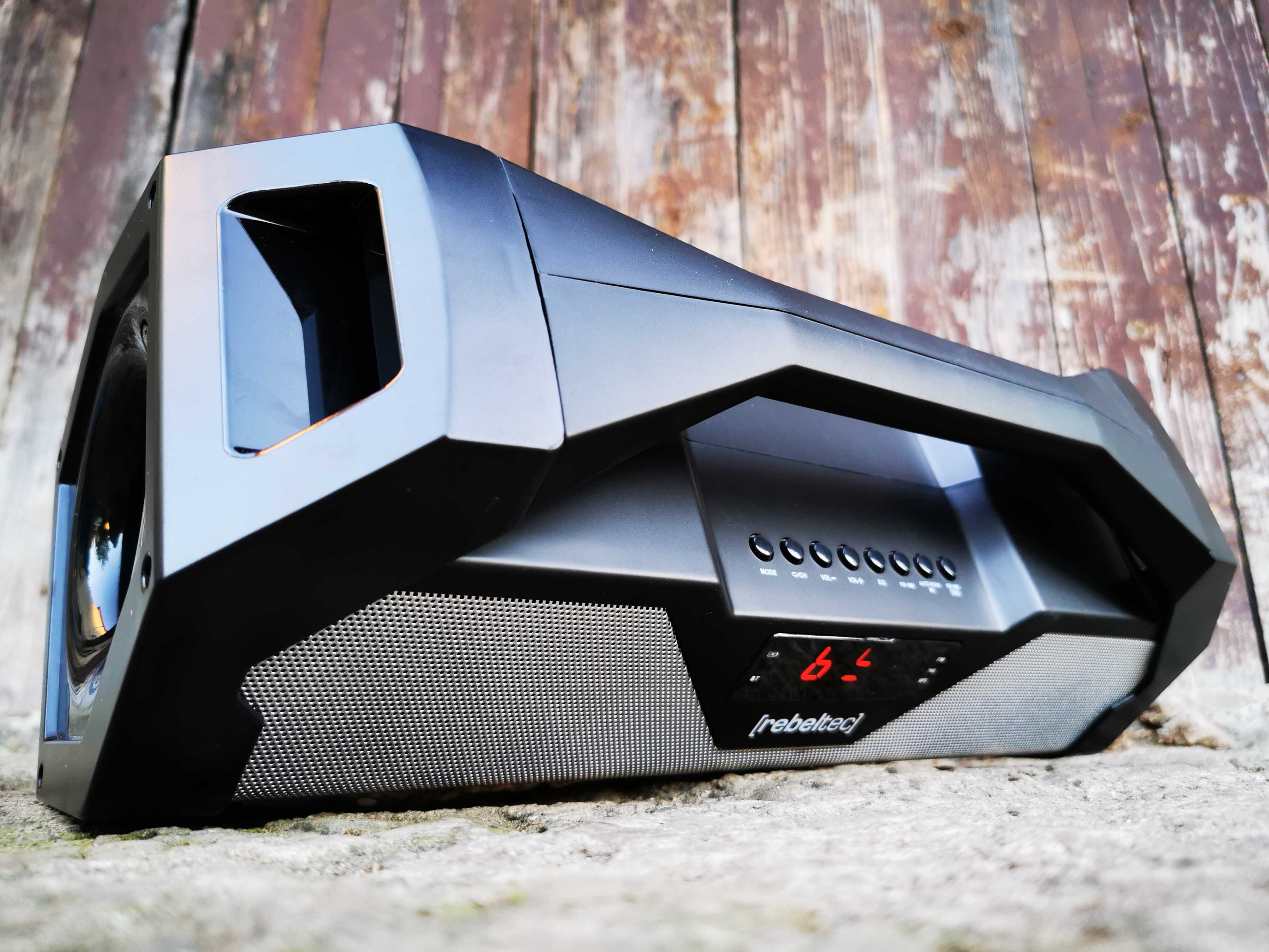 Boombox GŁOŚNIK Bluetooth Subwoofer RADIO ODTWARZACZ MP3 USB Budowlane