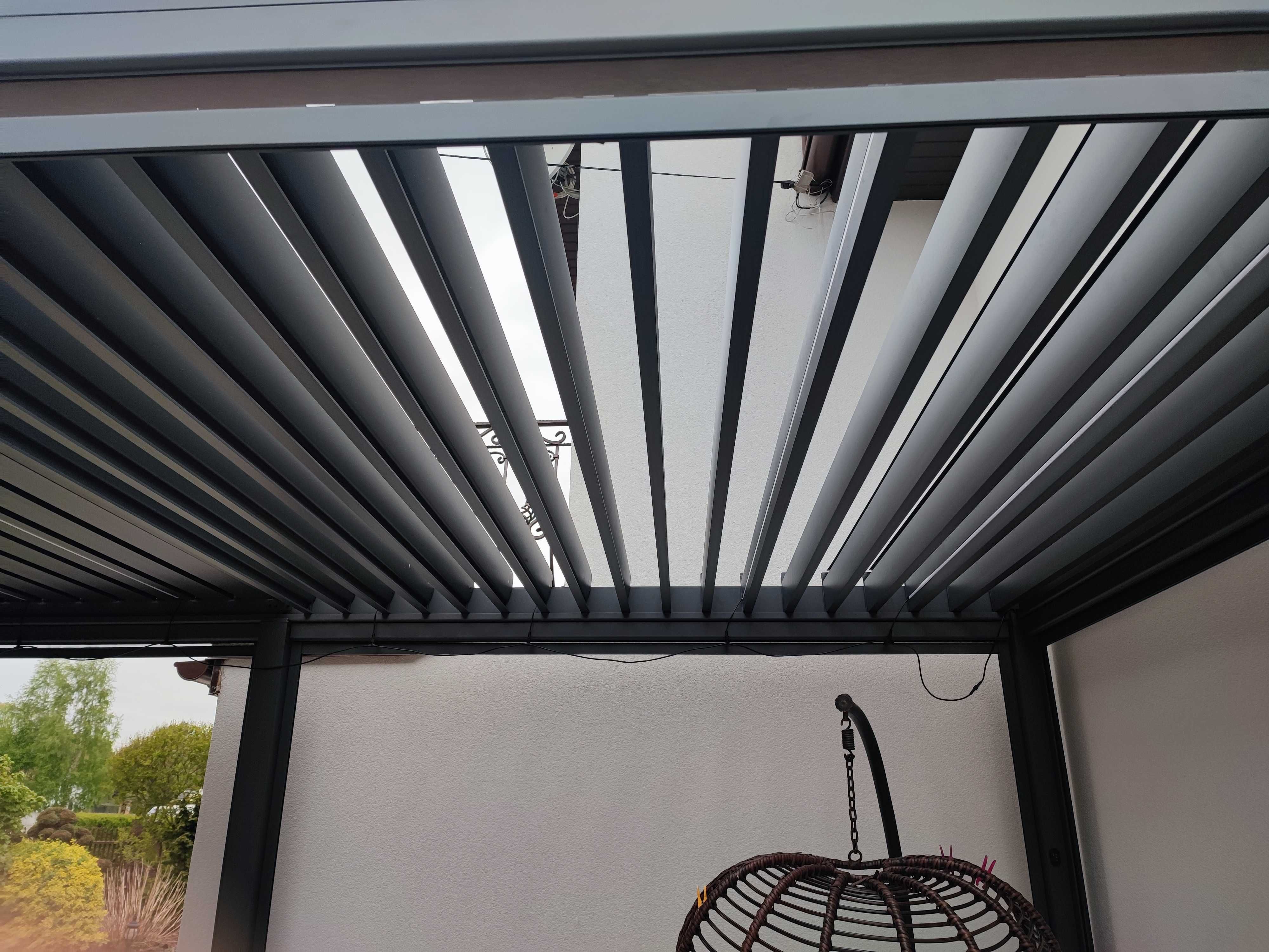 Pergola Ogrodowa Aluminiowa 4x4 Zadaszenie Tarasu Lamele