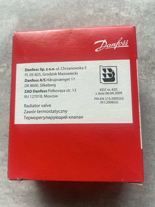 Zawór termostatyczny wydłużony Danfoss RA-N 15 1/2”