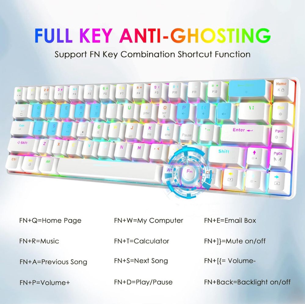 Комп’ютерна клавіатура механічна ZIYOULANG T8 RGB