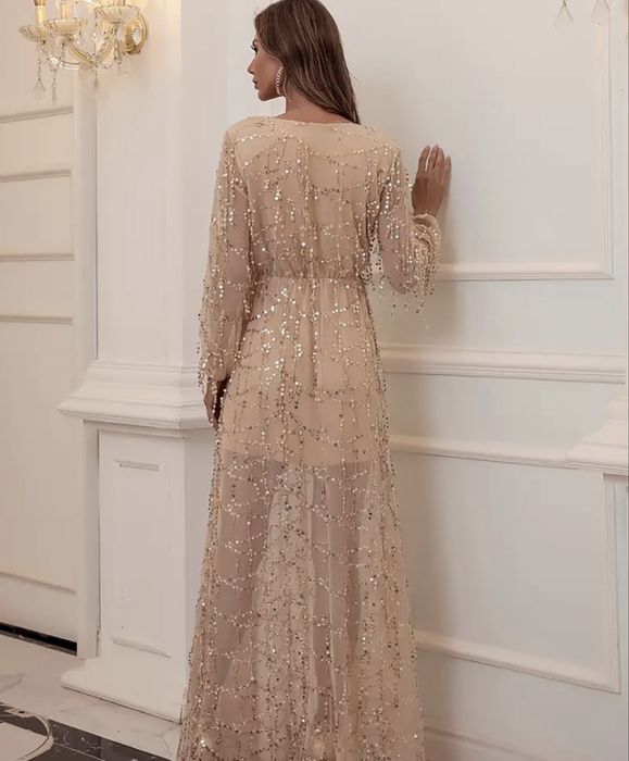 Сукня вечірня золота