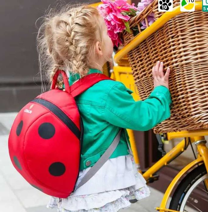 Рюкзак дитячий з ручкою батьків Little Life Big Animal Kids Ladybird