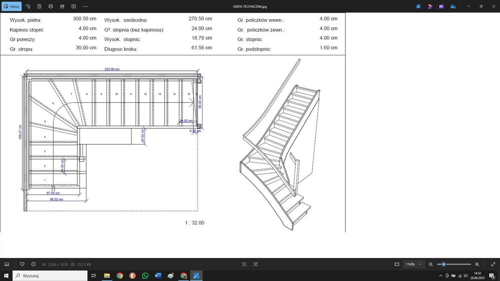 SCHODY zabiegowe drewniane
