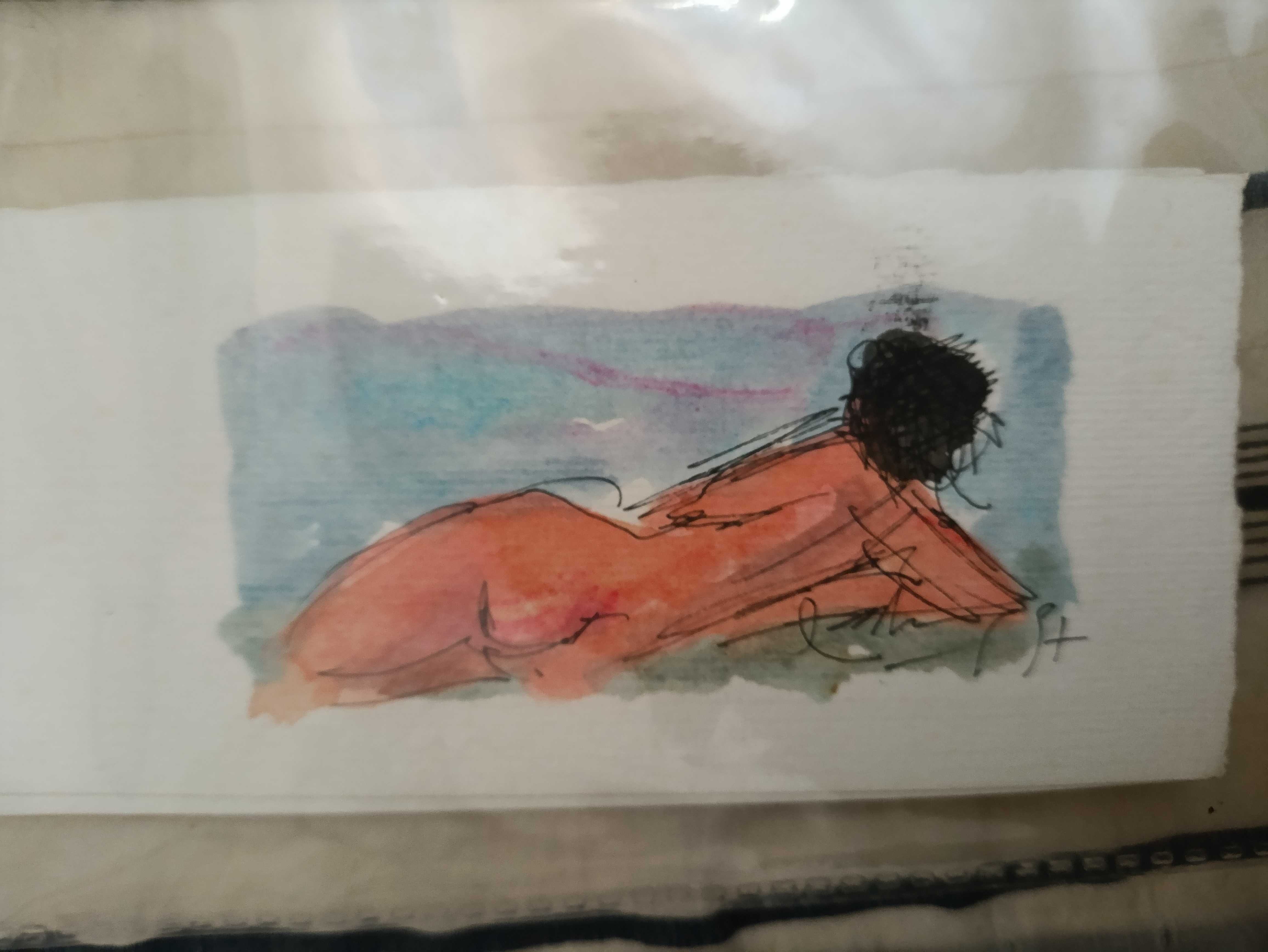 José Pádua - Tinta da China, Acrílico e Aguarela  ANO: 1997