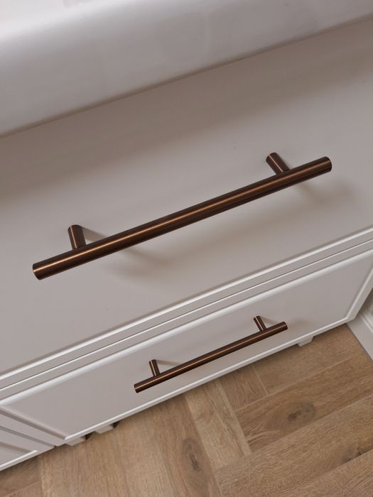 Uchwyt meblowy, 16cm, szczytkowany mosiądz