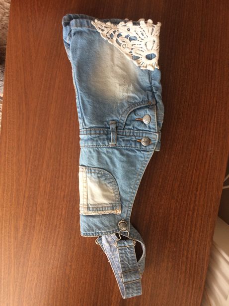 Ogrodniczki jeansowe dziewczęce 116 cm 6 lat