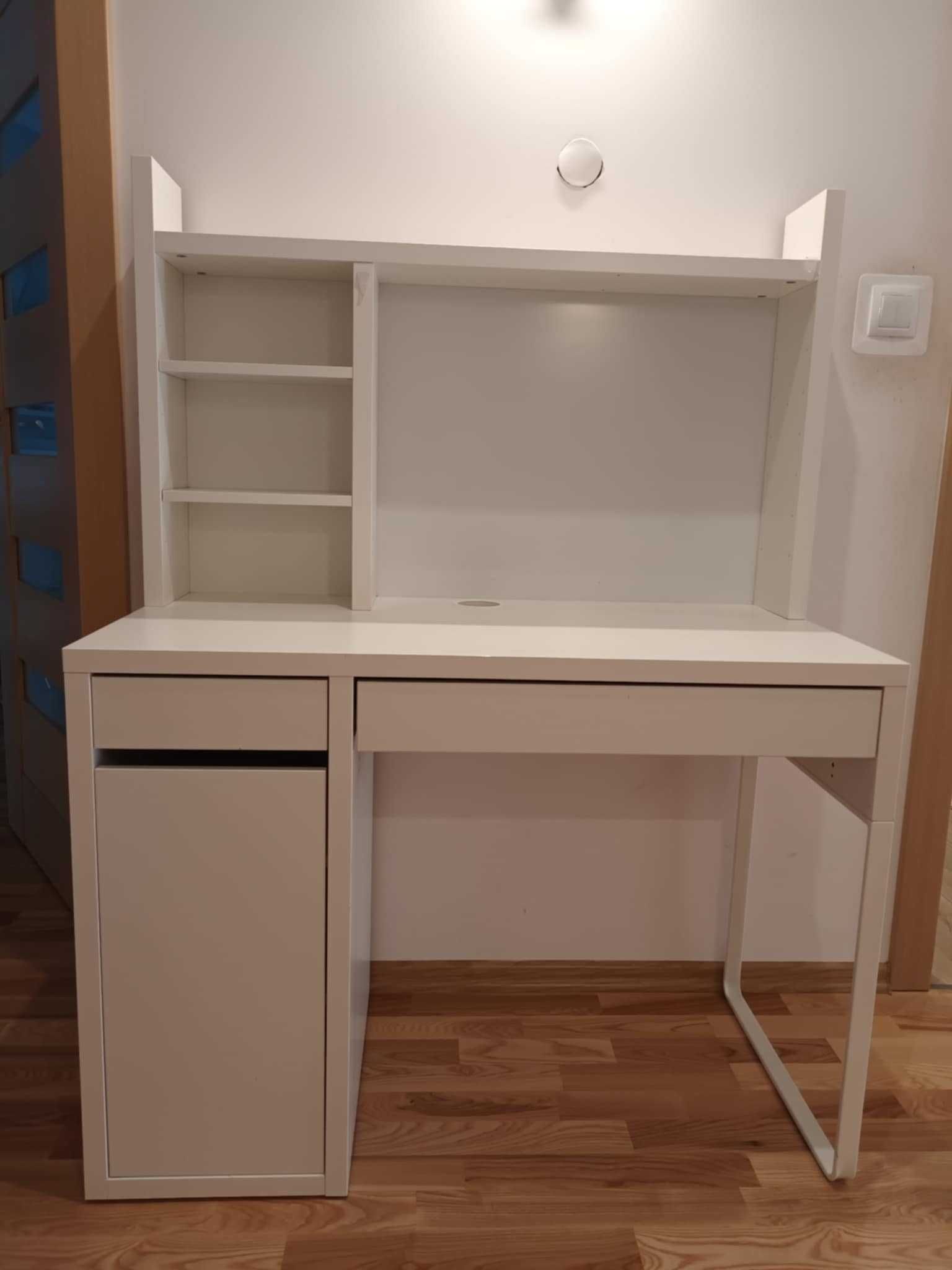 Biurko MICKE białe, 105x50 cm -> na dobry początek. Cena do negocjacji