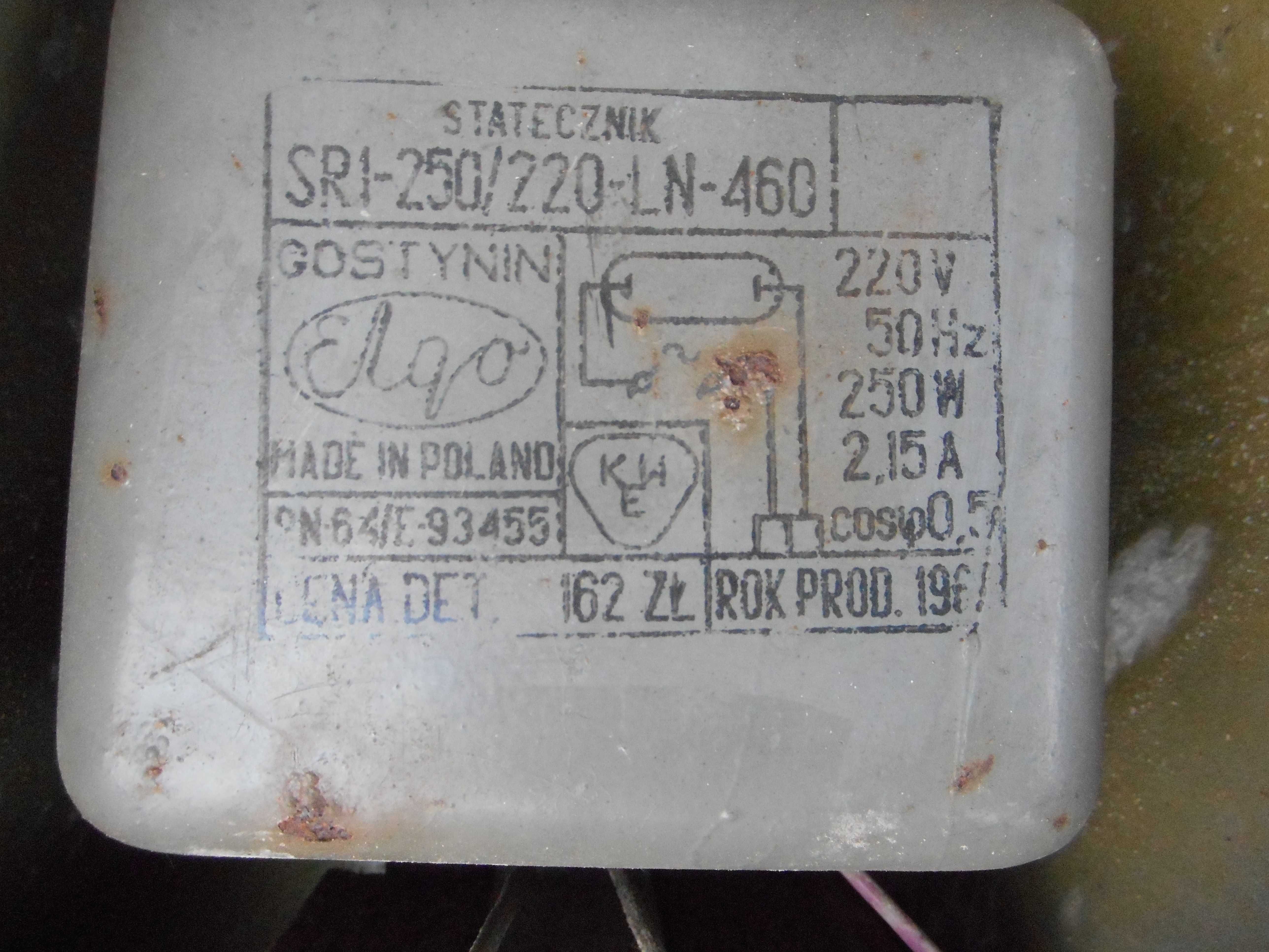 statecznik 250W lampa uliczna oprawa prl loft vintage oświetlenie