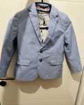 H&M marynarka paski blekitna 6/7 lat 122