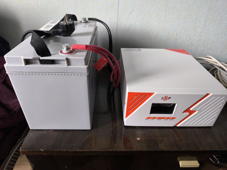 Комплект резервного живлення LPM-PSW-1500VA батарея мультигель 100Аh