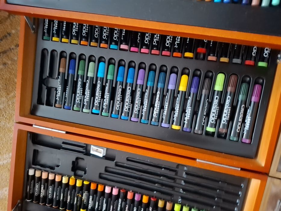 Walizka Crelando Zestaw artystyczna do malowania 2 walizki