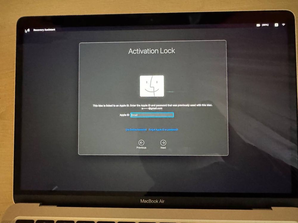 MacBook Air 2020 icloud