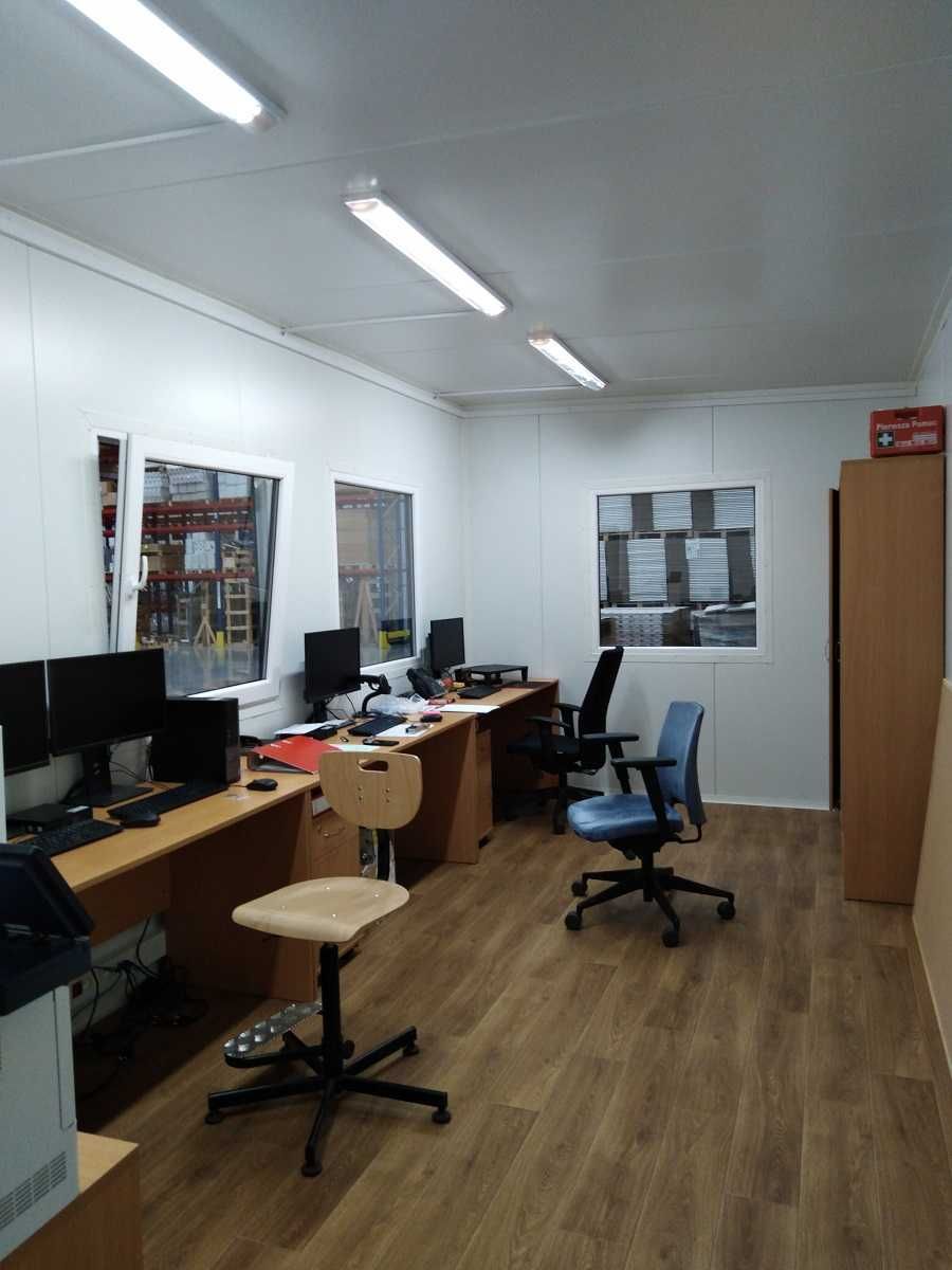 Kontener biurowy socjalny 18m2 6x3m w hali PRODUCENT