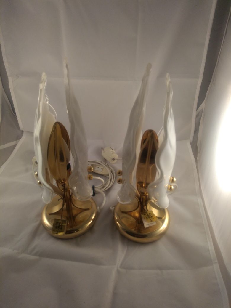 Stare Lampa nocna Made in Sweden,Gold plated 24k