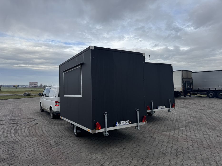 WYNAJEM Przyczepa gastronomiczna handlowa kebab burger dostawa cala PL