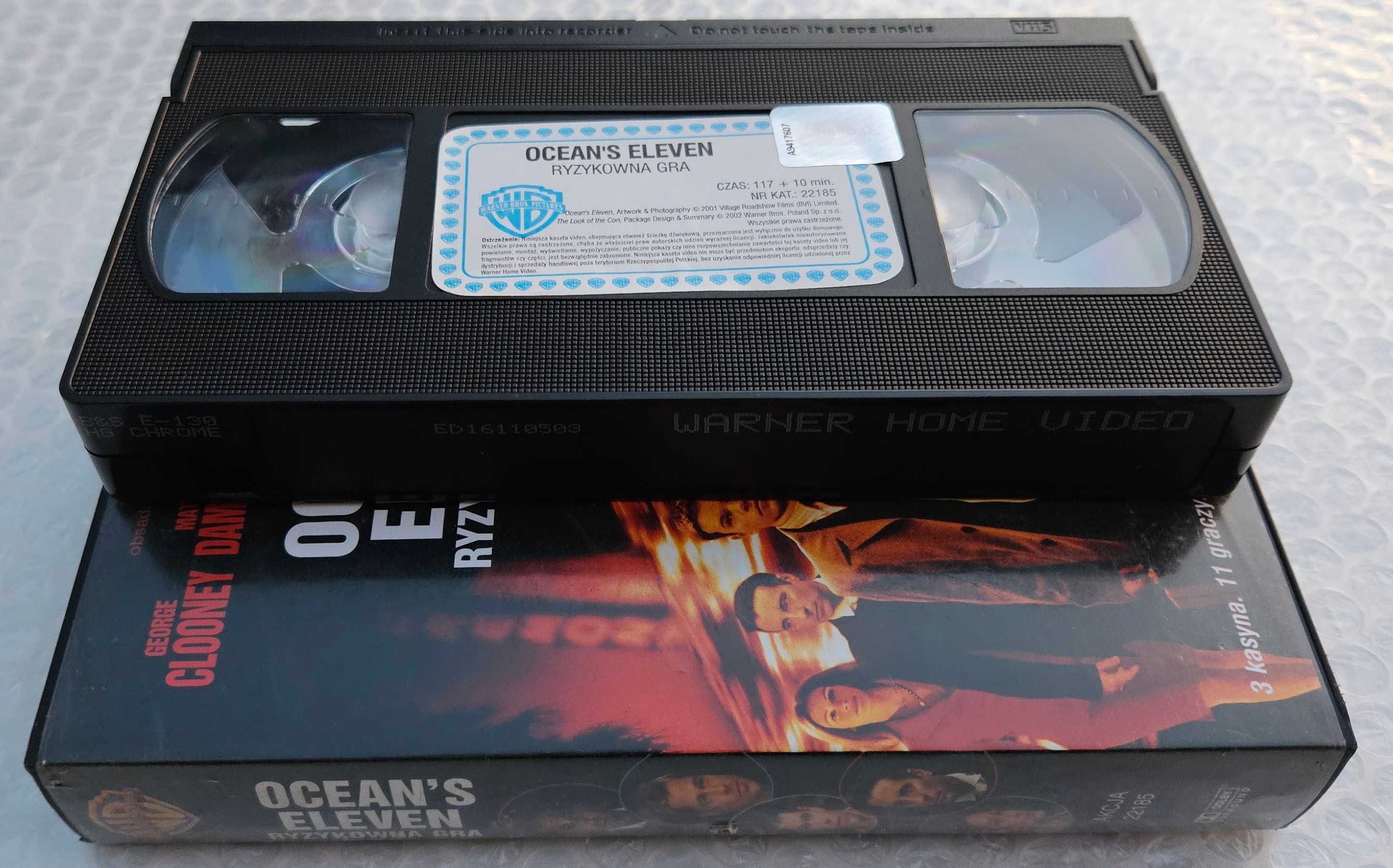 Kaseta Wideo VHS Oceans Eleven Ryzykowna  Gra