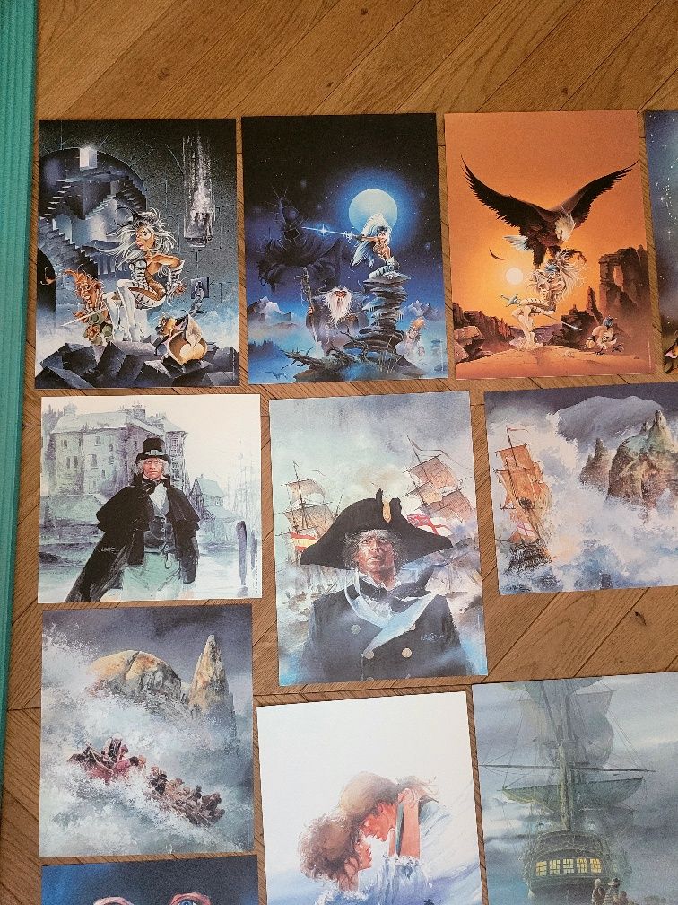 Grafiki komiksowe od zbior. wydań Bruce .J.Hawker oraz Kryształowa Szp