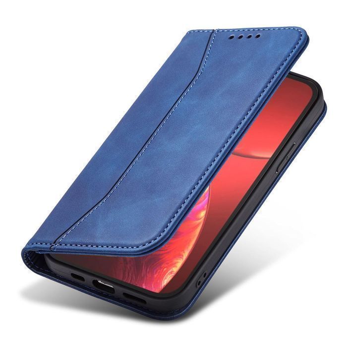 Etui Magnet Fancy Case podstawka, portfel iPhone 14 Pro Niebieski