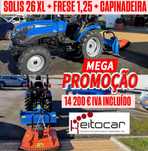 Solis 26 XL + Fresa + Capinadeira