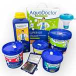 AquaDoctor Super Kit Optimal 7в1 хімія для басейну + поплавок + тестер