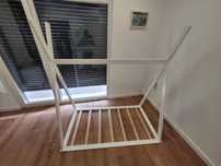 Cama de criança branca 140x70 com colchão