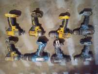 Uszkodzone wkrętarki Makita / DeWALT + baterie