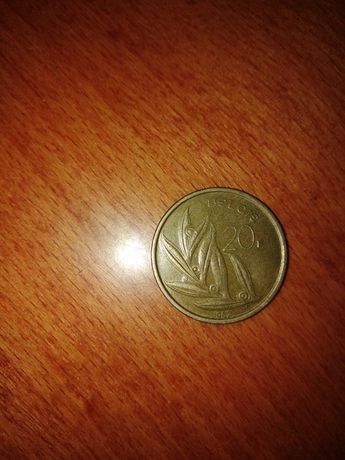 Монета 20 франков Бельгии.