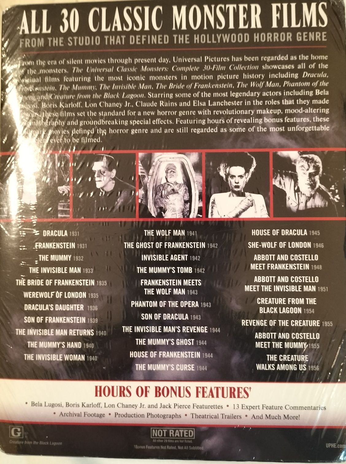 Universal classic Monsters - complete 30-film collection (DVD)