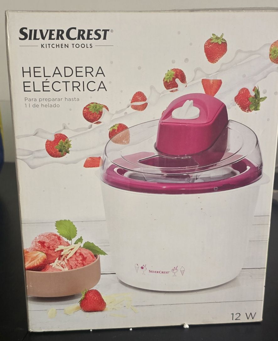 Máquina de Gelados SilverCrest – NOVA, na caixa | 1L de capacidade