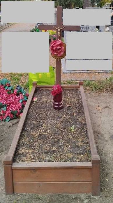 sprzedam tymczasową obudowę grobu