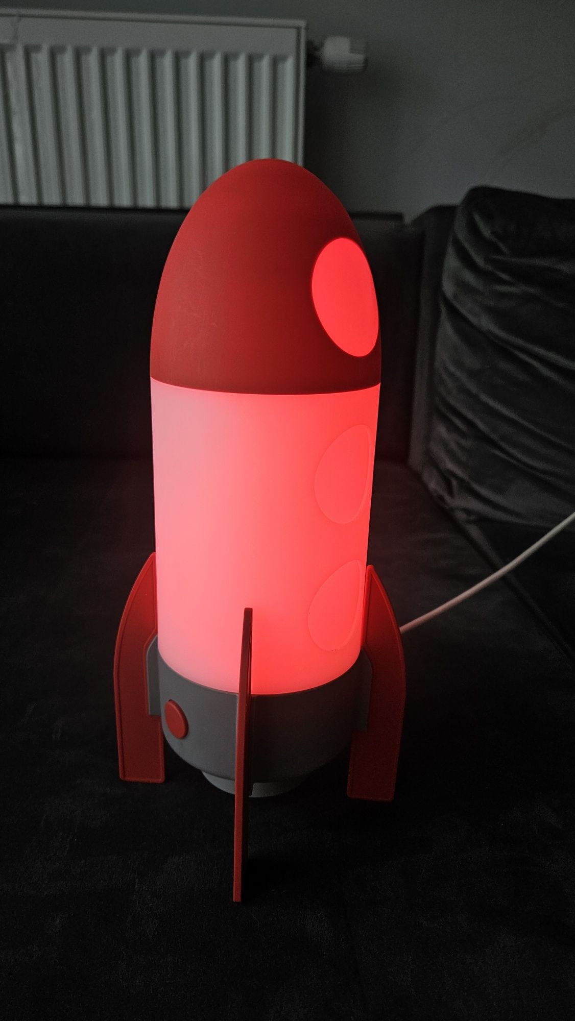 Lampka nocna dziecięca rakieta