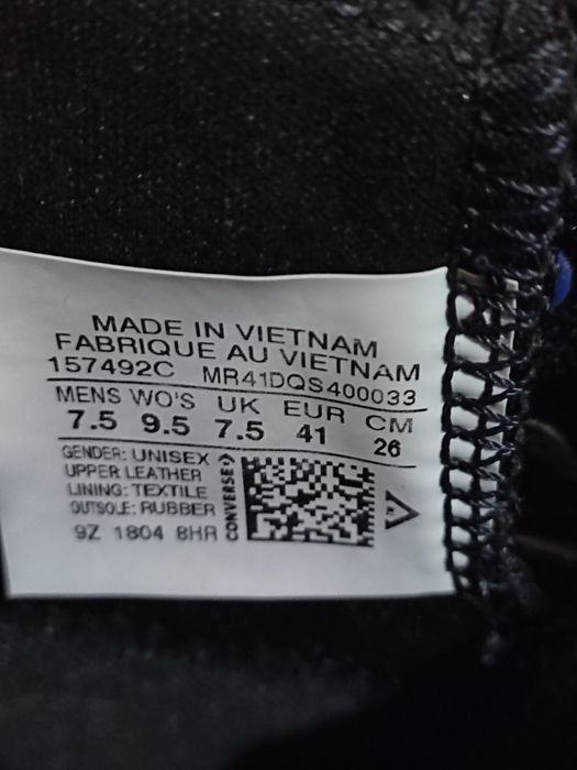 Напівчеревики Converse чоловічі шкіряні  41р