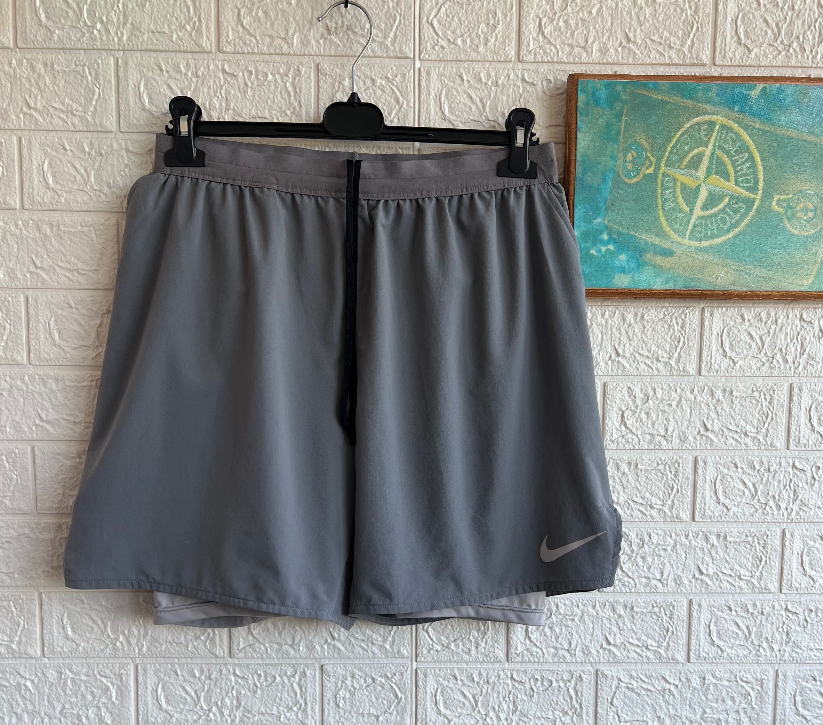 Шорти Nike 2в1 Dri-fit pro running з лосінами рЛ