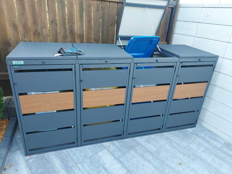 Zabudowa Koszy Na Śmieci Domek Osłona Ogrodowa Maskownica Wiata