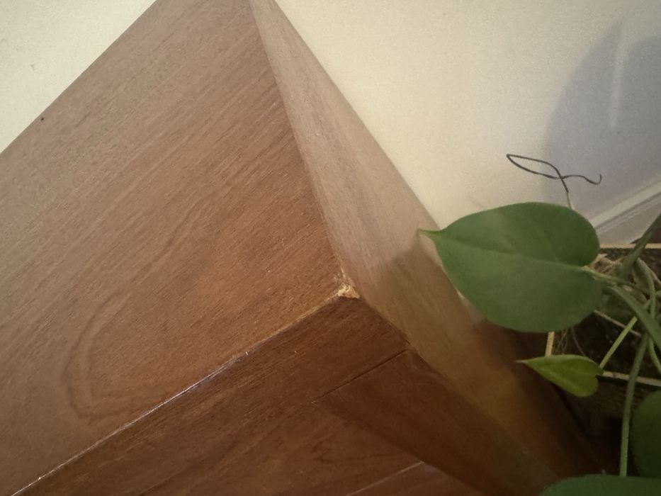 Duża Komoda merbau naturalne drewno brązowa