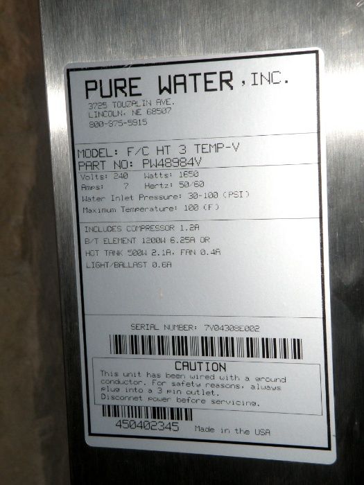 Бытовой дистиллятор питьевой воды Pure Water, сделан в США