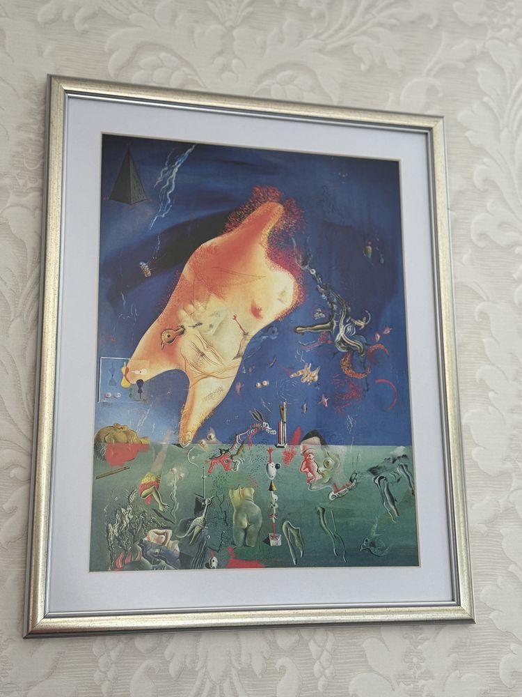 Obraz Salvador Dali w szkle antyrefleksyjnym
