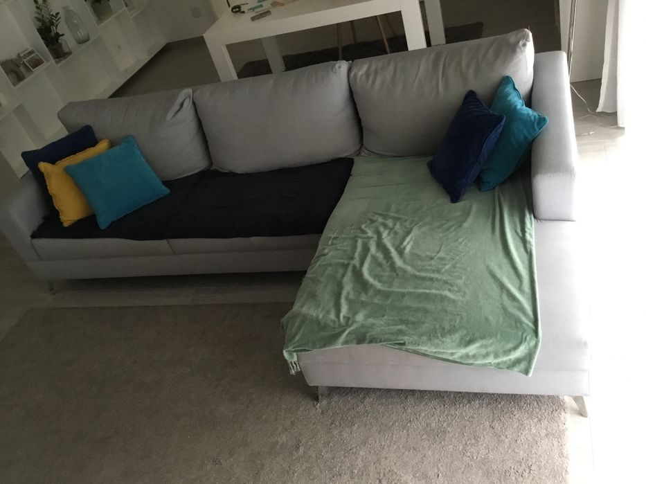 Venda de Sofa Chaise Long Cinzento (Usado)