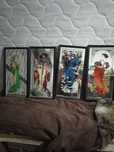 Vendo 4 quadros de parede  decorativos primavera verão estado