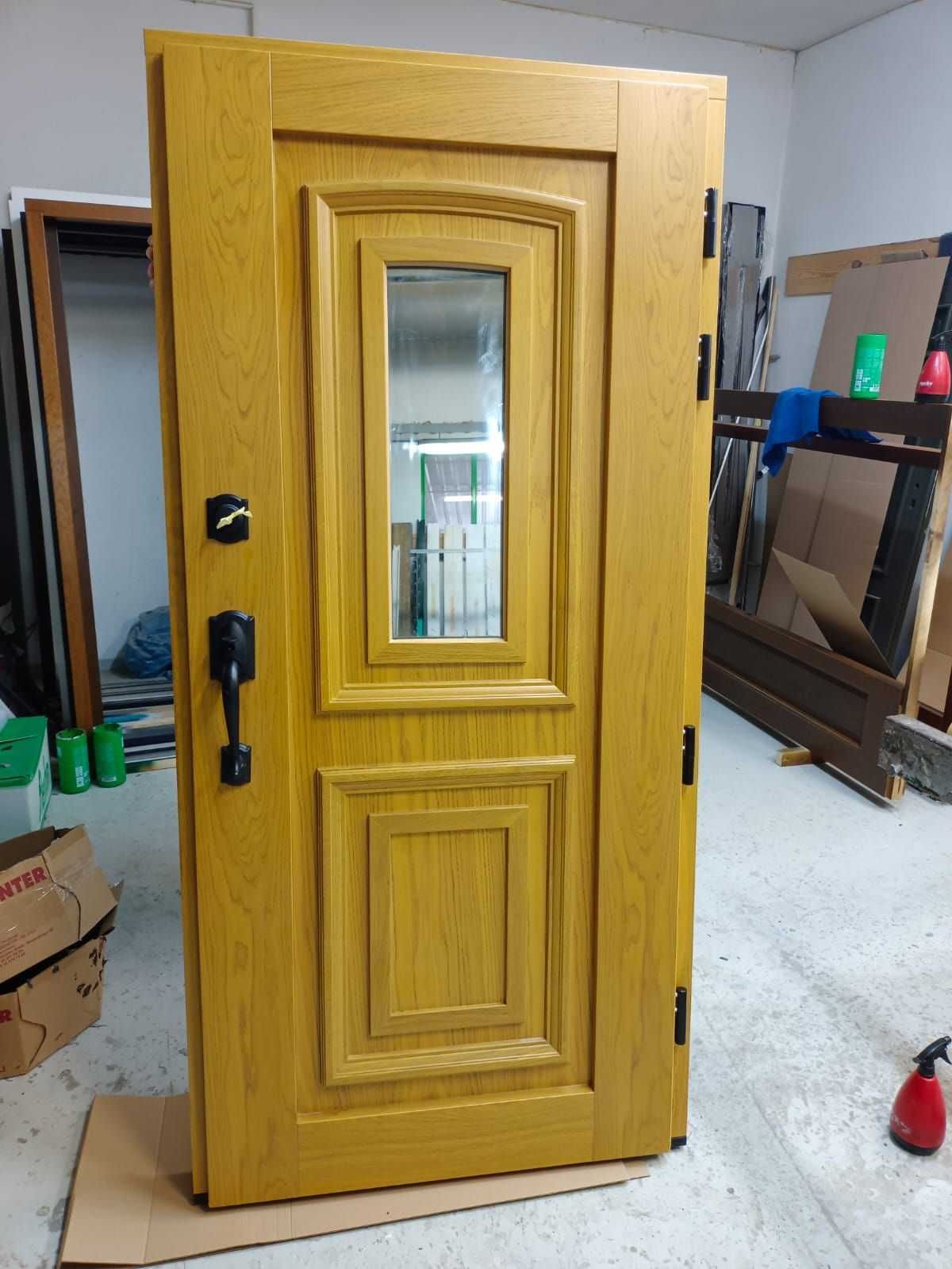 Drzwi  zewnętrzne drewniane dębowe dostawa GRATIS CZYSTE POWIETRZE