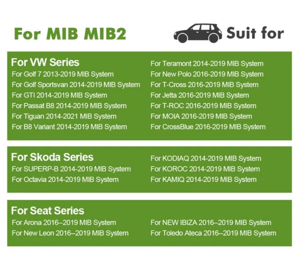 Carplay / Android Auto skoda, volkswagen, seat