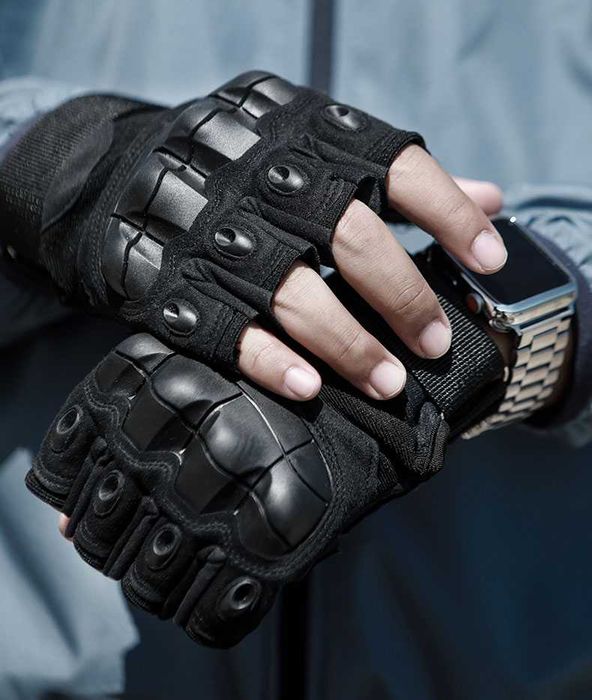 Rękawiczki rowerowe RĘKAWICE ochrona kostek bez palcy Taktyczne RK9