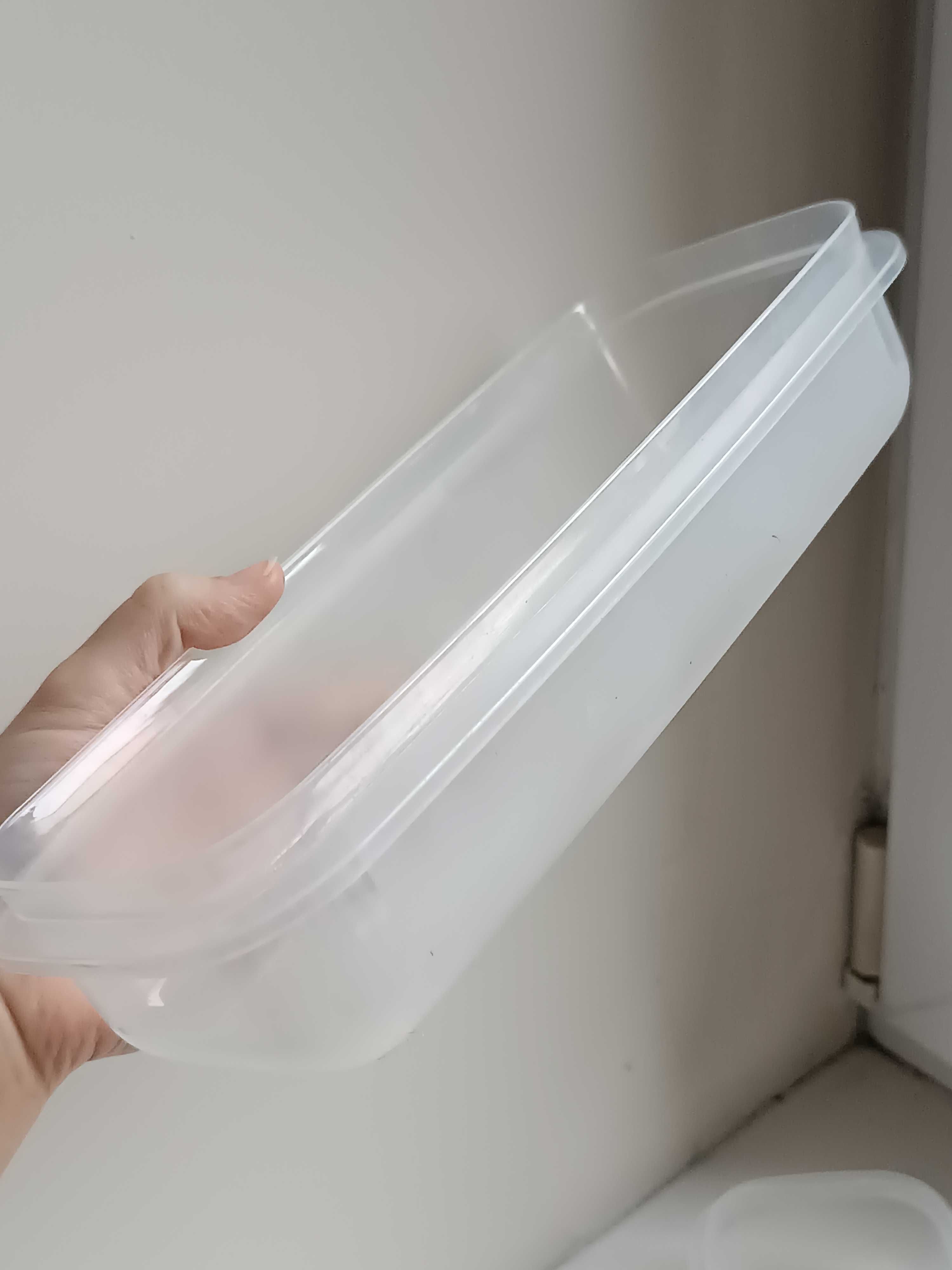Plastikowe pojemniki pudełka pudełko na żywność długie podłużne zestaw