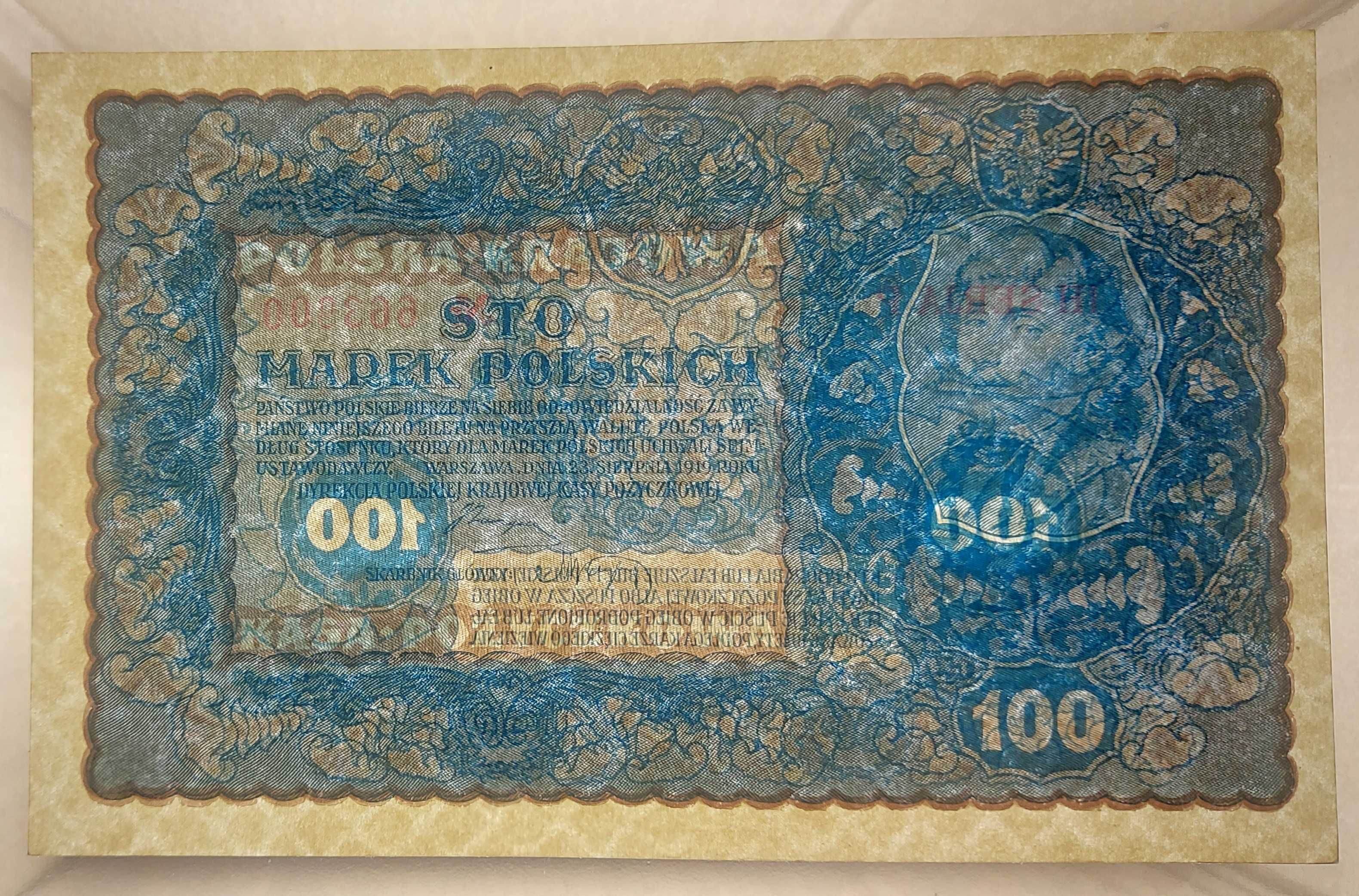 Banknot 100 marek polskich z 1919 roku