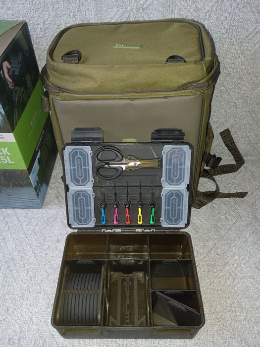 Plecak korum i tackle box