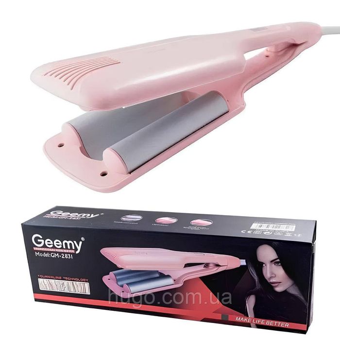 Плойка три хвилі 45Вт, 170-220С, від мережі, GM-2831 / Потрійна плойка